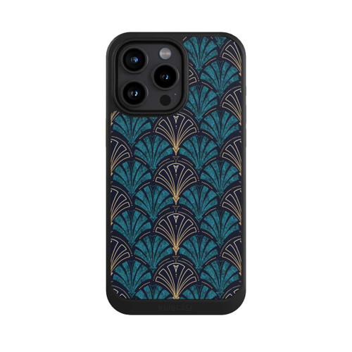 Apple iPhone 15 Pro Max NIVOcore Art Deco Aquamarin Gold