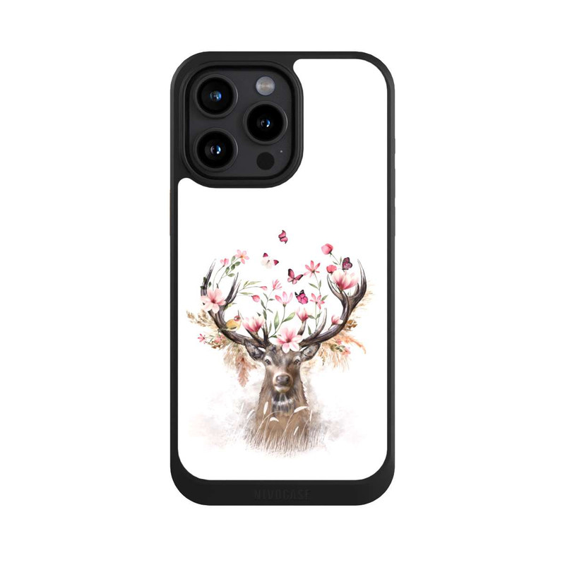 iPhone 15 Pro Max NIVOcore Hirsch Blumen Geweih