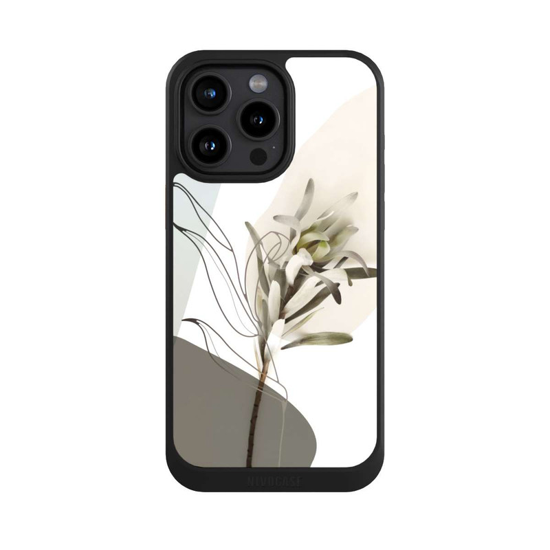 iPhone 15 Pro Max NIVOcore Boho Line Art Olive Green