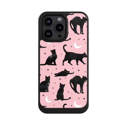 Apple iPhone 15 Pro Max NIVOcore Lune &amp; Chats Fond Rose