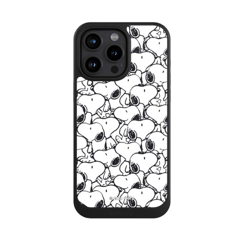 Apple iPhone 15 Pro Max NIVOcore Snoopy Muster Schwarz und Weiß