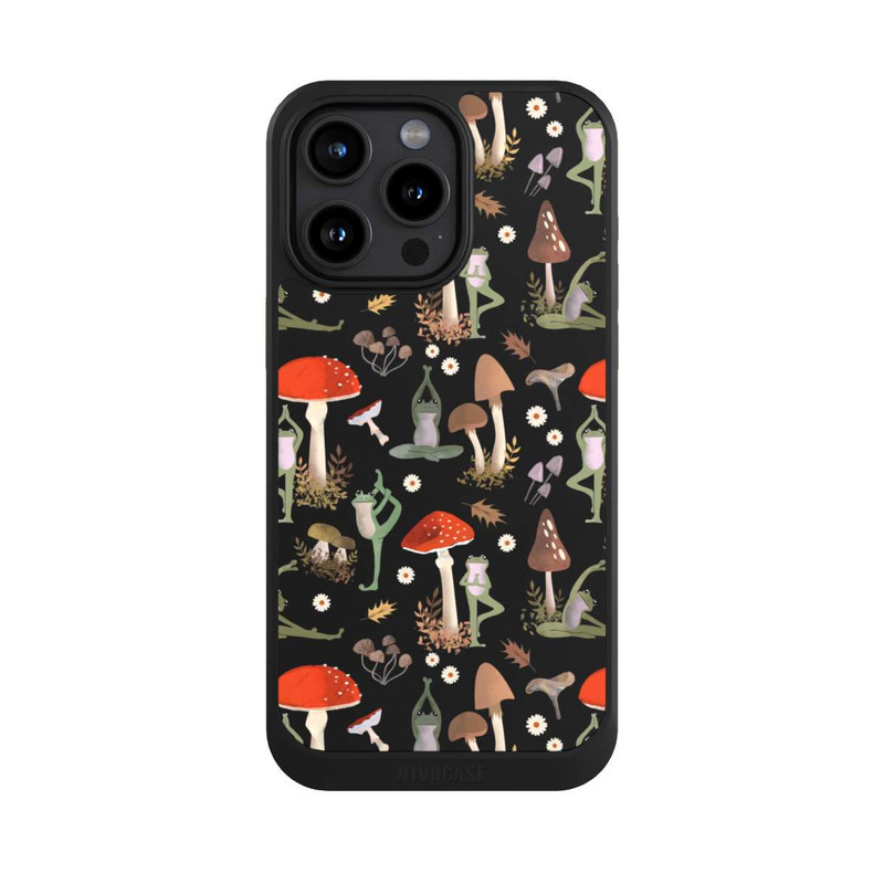 iPhone 15 Pro Max NIVOcore Yoga-Frösche mit Pilzen