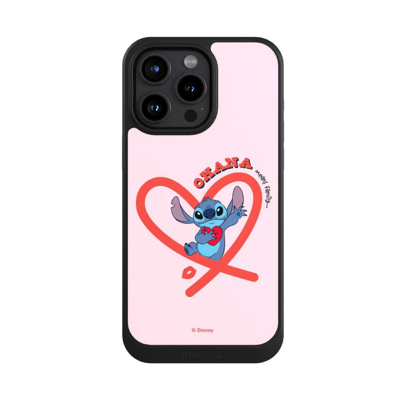 iPhone 15 Pro Max NIVOcore Stitch Ohana Pink Heart