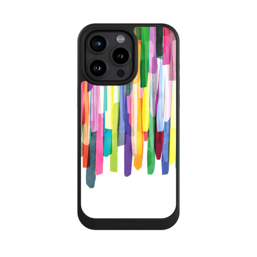 Apple iPhone 15 Pro Max NIVOcore Bunte Streifen Weißer Hintergrund