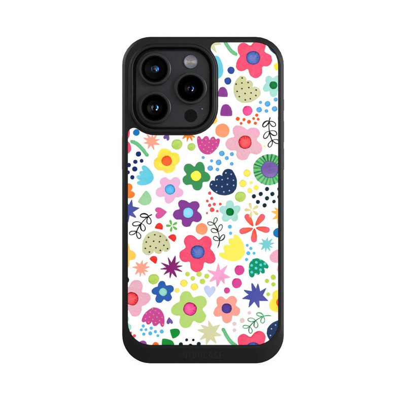 iPhone 15 Pro Max NIVOcore Psychedelic Flowers Colorful