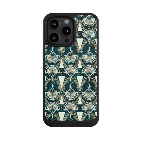 Apple iPhone 15 Pro Max NIVOcore Art Deco Green Pattern