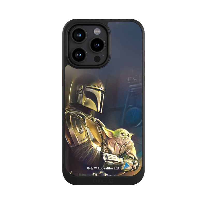 iPhone 15 Pro Max NIVOcore Mandalorian and Grogu inside Ship
