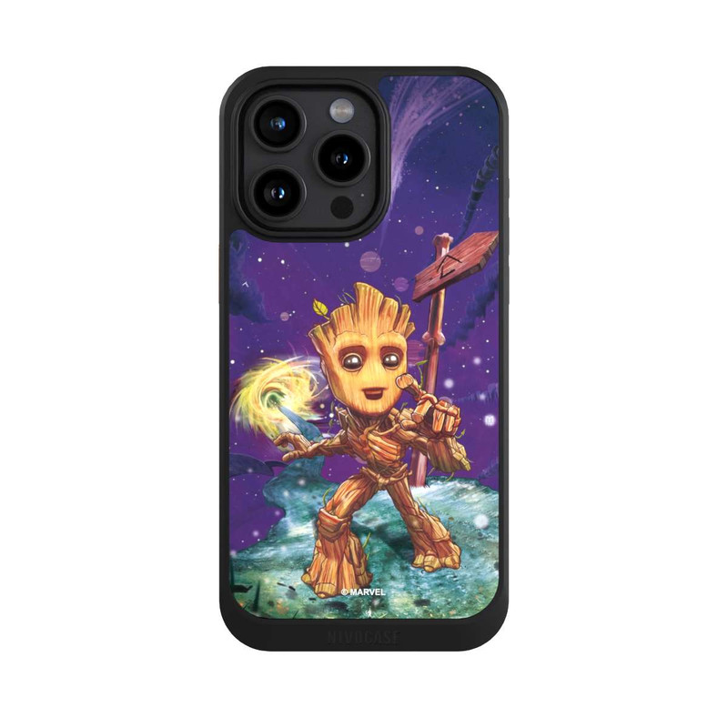 iPhone 15 Pro Max NIVOcore Baby Groot Galaxy Touch