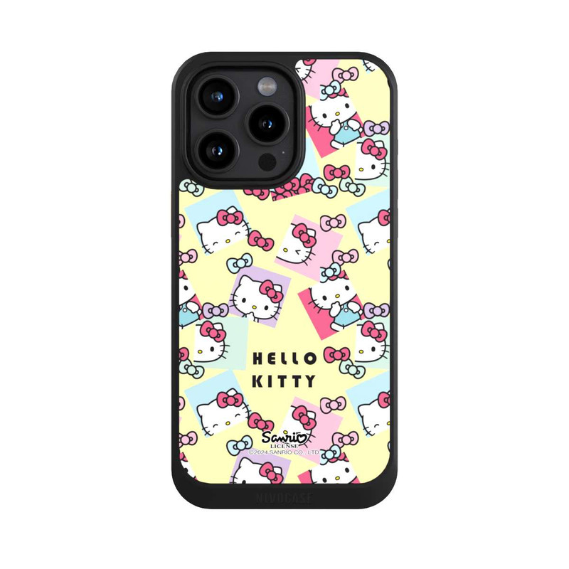 iPhone 15 Pro Max NIVOcore Hello Kitty Pastellmuster