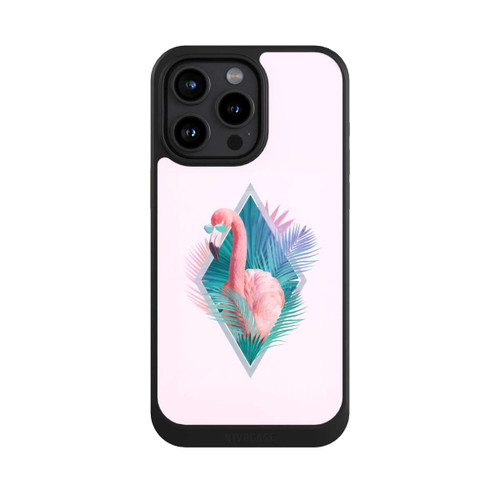 Apple iPhone 15 Pro Max NIVOcore Tropical Leaves Flamingo