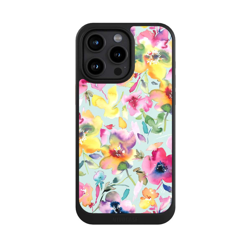 iPhone 15 Pro Max NIVOcore Künstlerischer Sommer Psychedelic Floral