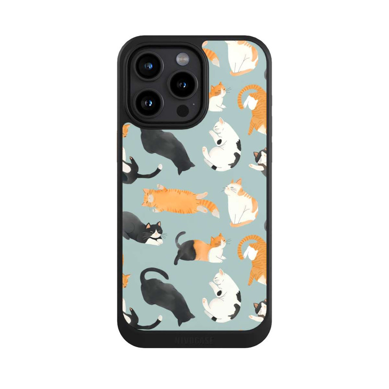 iPhone 15 Pro Max NIVOcore Cats Pattern