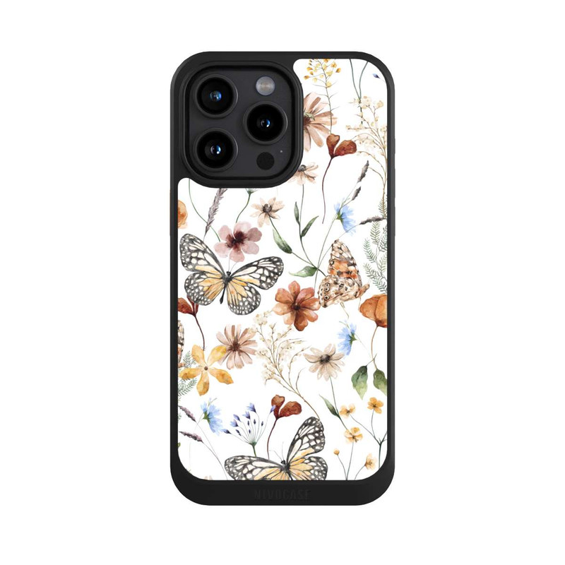 iPhone 15 Pro Max NIVOcore Wildflowers and Butterflies Pattern