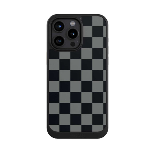 Apple iPhone 15 Pro Max NIVOcore Schachbrett Schwarz Grau