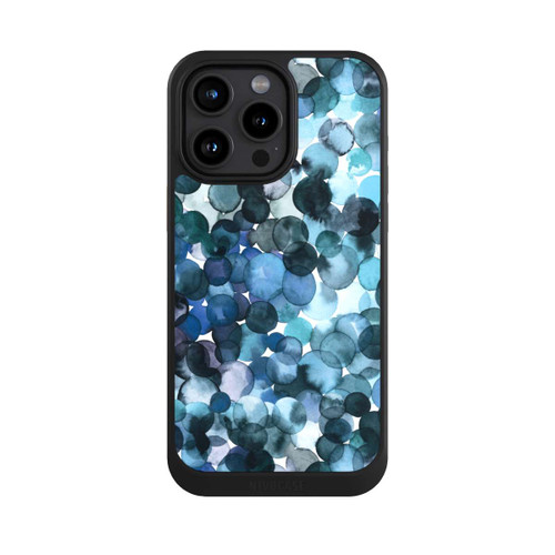 Apple iPhone 15 Pro Max NIVOcore Watercolor Dots Blue Pattern