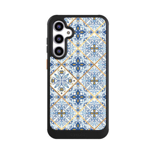 Samsung Galaxy S23 FE NIVOcore Mosaik Blau-Gold Look