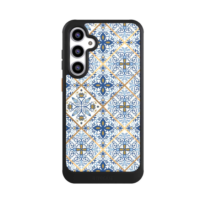 Galaxy S23 FE NIVOcore Mosaic Blue-Gold Look
