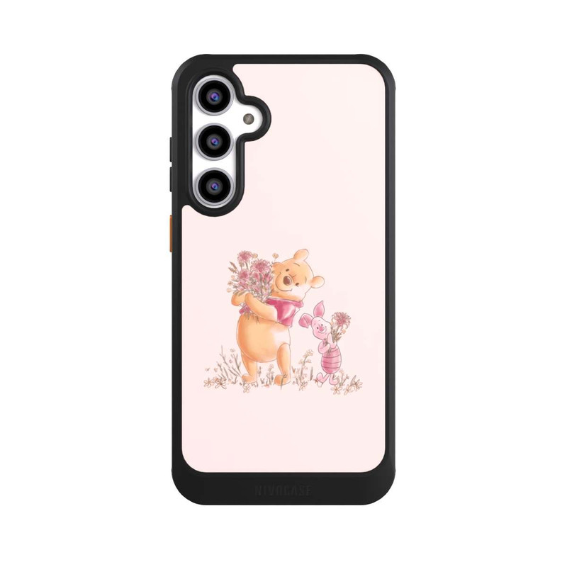 Galaxy S23 FE NIVOcore Winnie Puuh and Ferkel Blumen