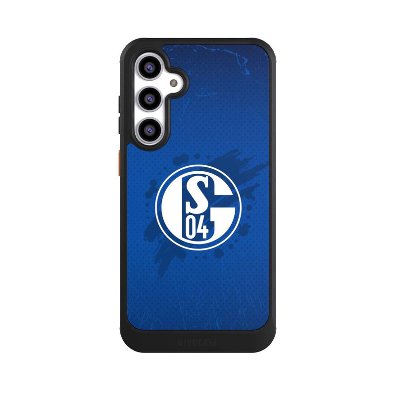 Galaxy S23 FE NIVOcore Schalke 04 Farbe Fleck Blau