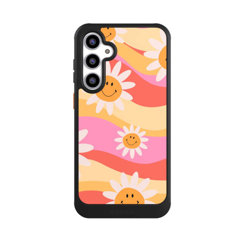 Samsung Galaxy S23 FE NIVOcore Retro Smiles Orange Colorful