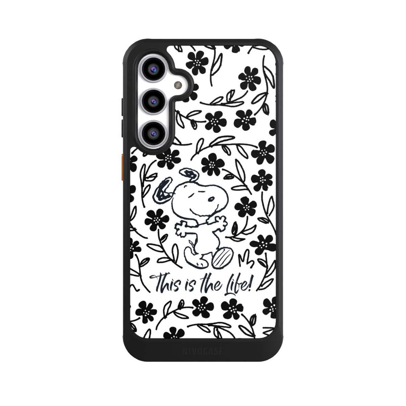 Galaxy S23 FE NIVOcore Snoopy schwarz und weiß This Is The Life