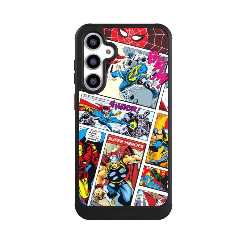 Galaxy S23 FE NIVOcore Marvel Retro Comic Blue