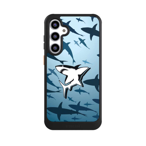 Samsung Galaxy S23 FE NIVOcore Haie Muster Blau