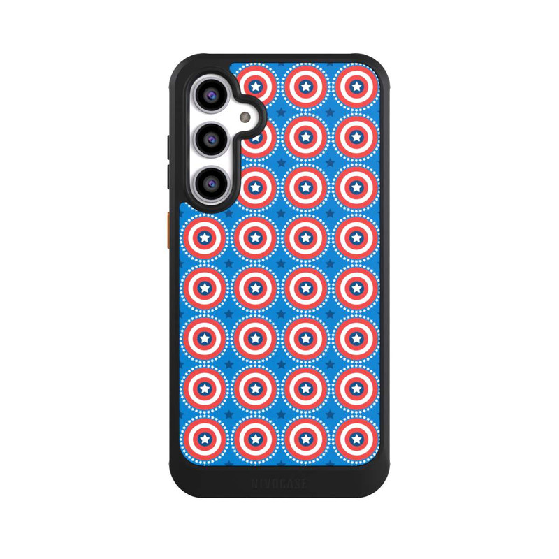 Galaxy S23 FE NIVOcore Captain American Shield Pattern