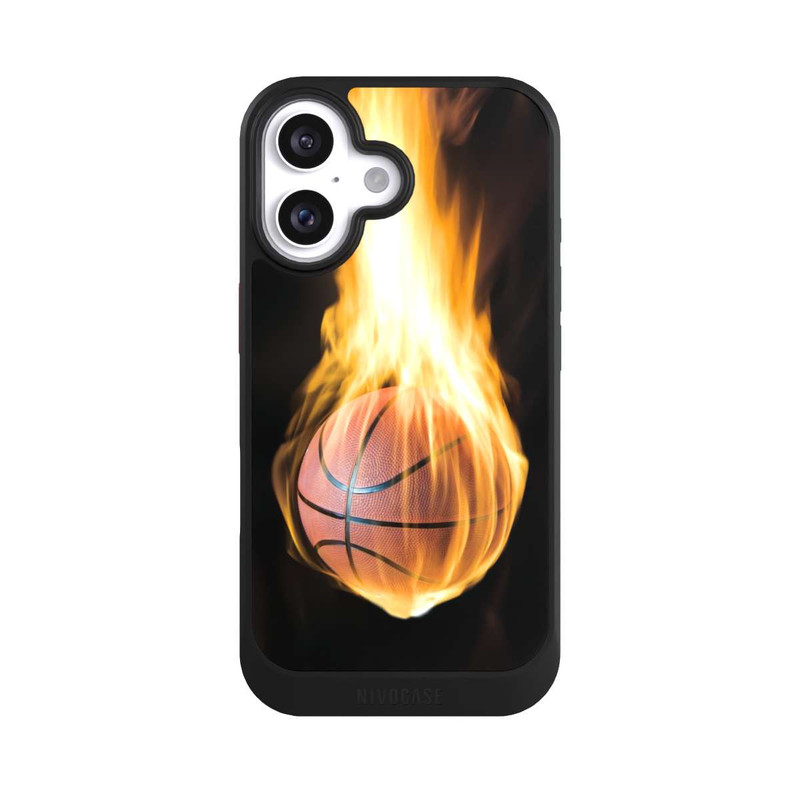iPhone 16 NIVOcore Brennende Basketball Leidenschaft