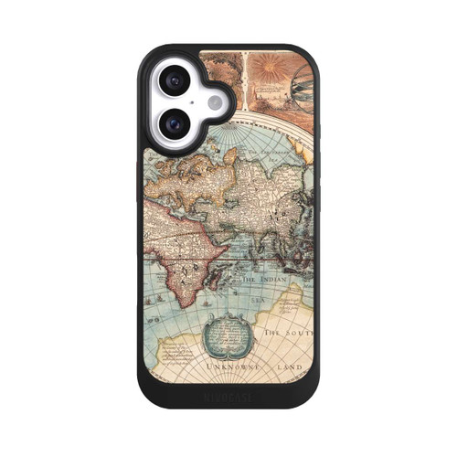 Apple iPhone 16 NIVOcore Vintage Weltkarte