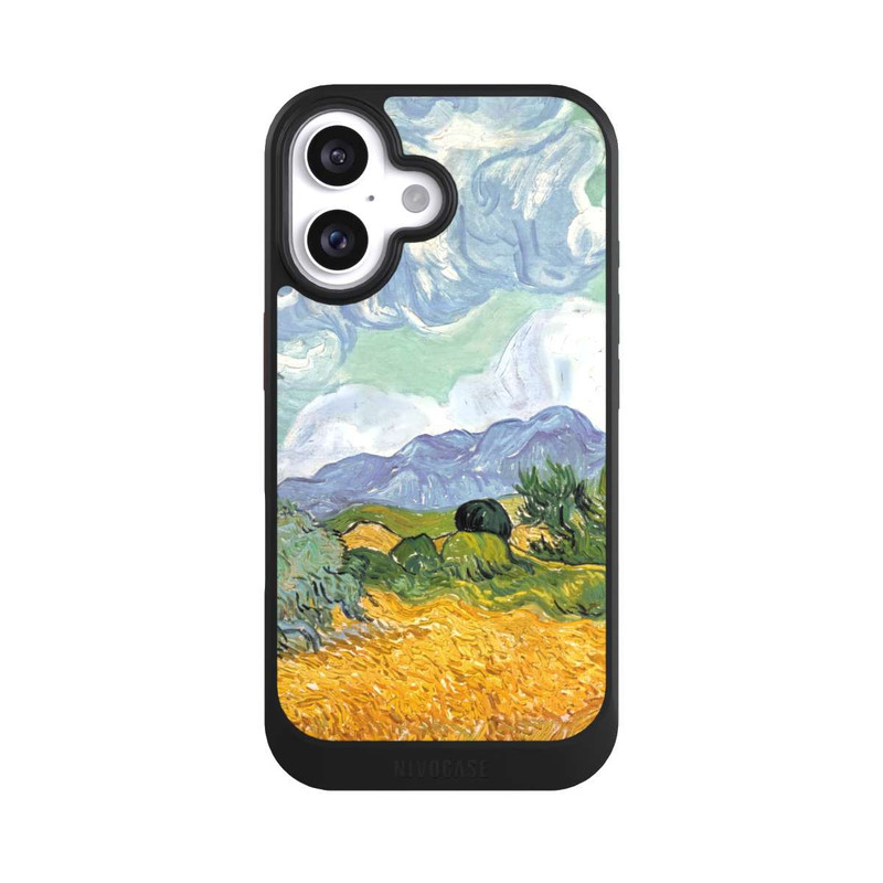 iPhone 16 NIVOcore Wheatfield with Cypresses