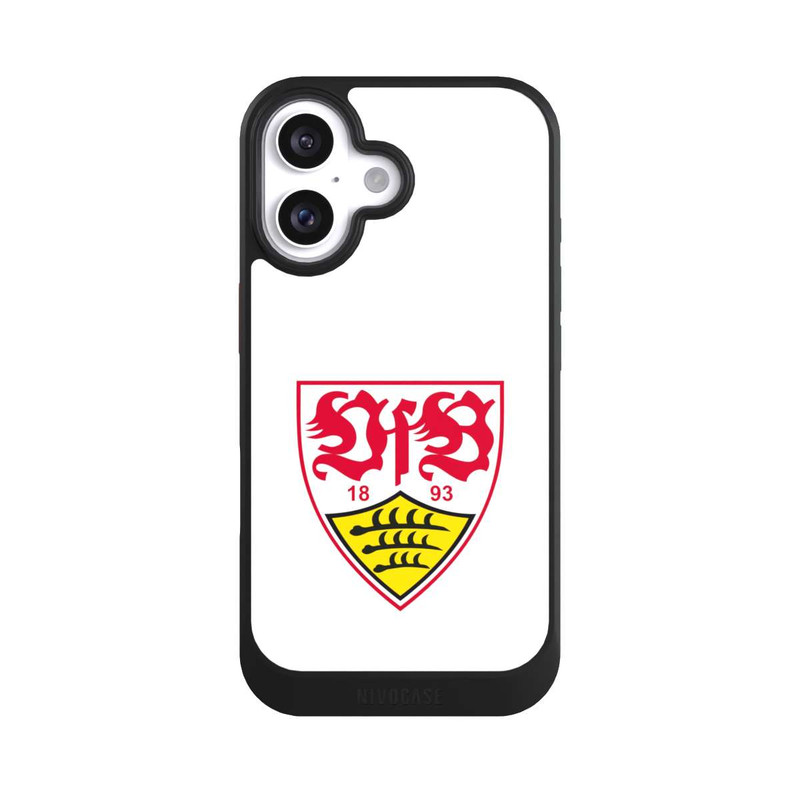 iPhone 16 NIVOcore VfB Stuttgart Wappen Weiß