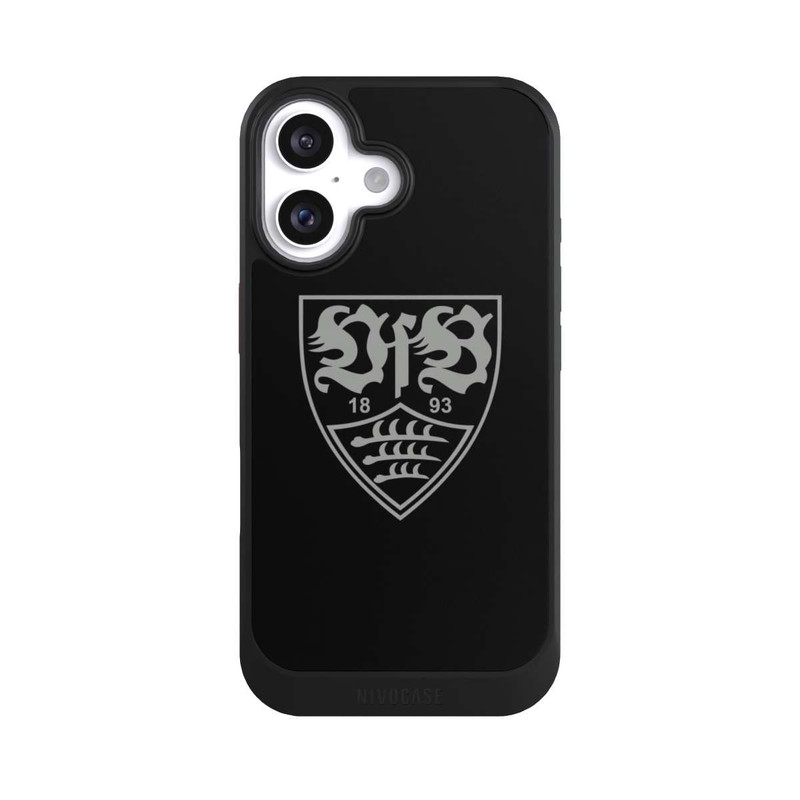 iPhone 16 NIVOcore VfB Stuttgart Schwarz