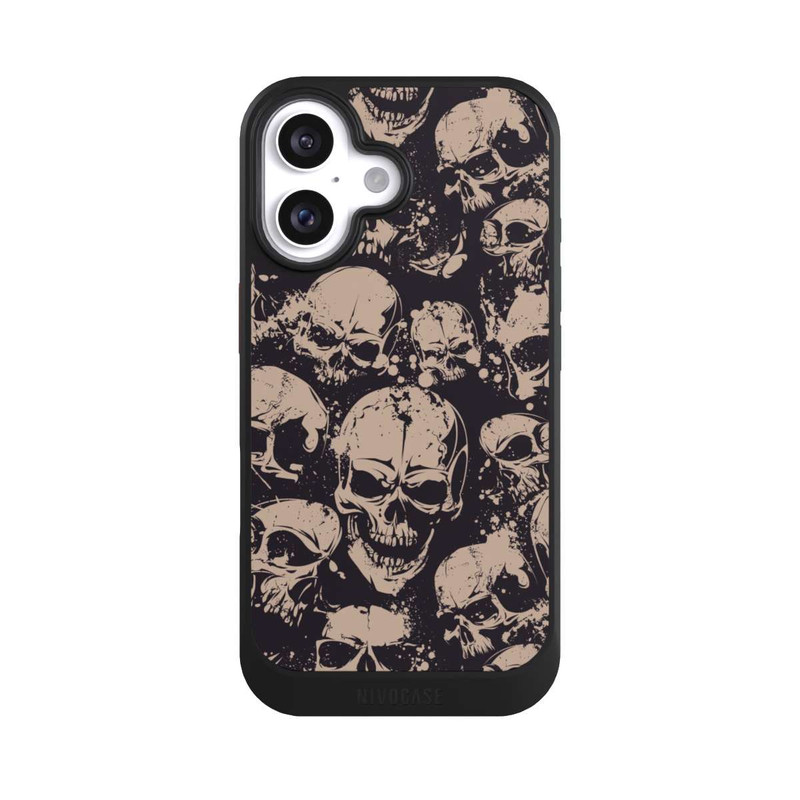 iPhone 16 NIVOcore Crânes d'Halloween