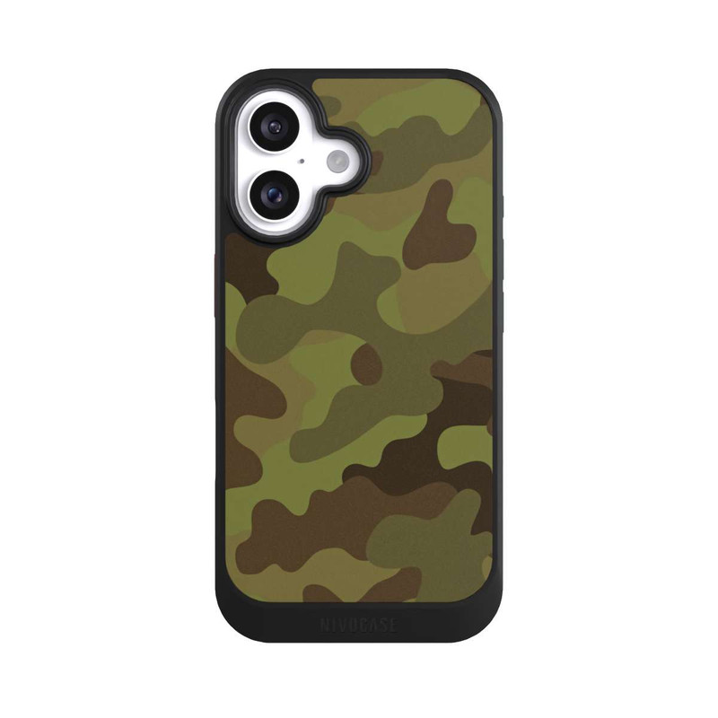 iPhone 16 NIVOcore Denim militaire Camo