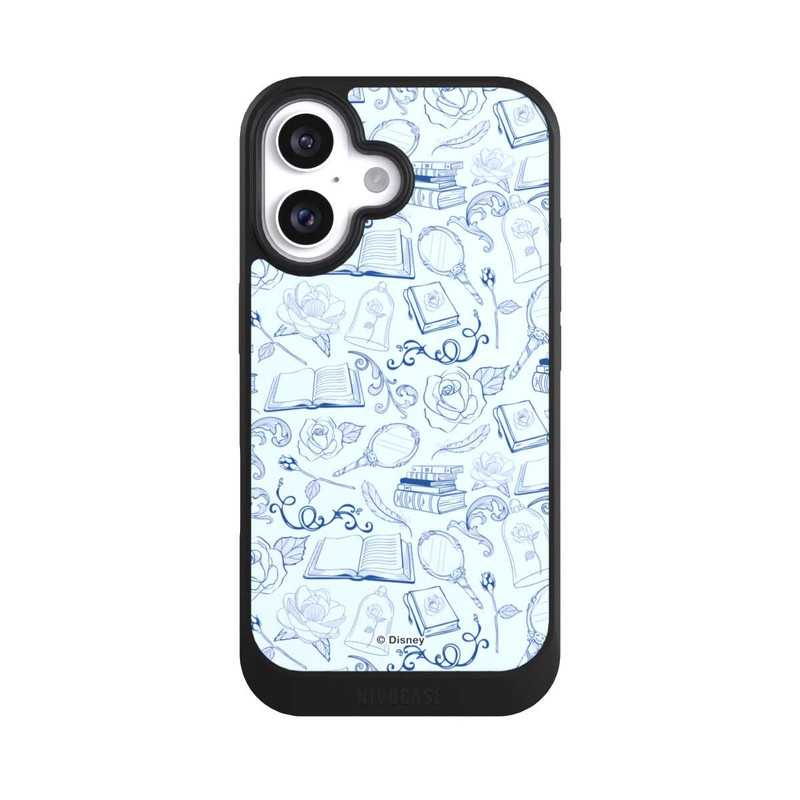 iPhone 16 NIVOcore Beauty and Beast Pattern Blue