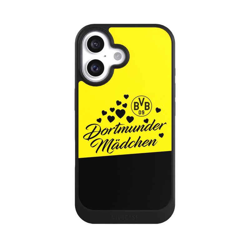 iPhone 16 NIVOcore BVB Dortmunder Mädel Herzen