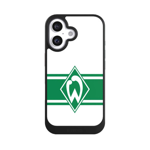 Apple iPhone 16 NIVOcore Werder Stripes White