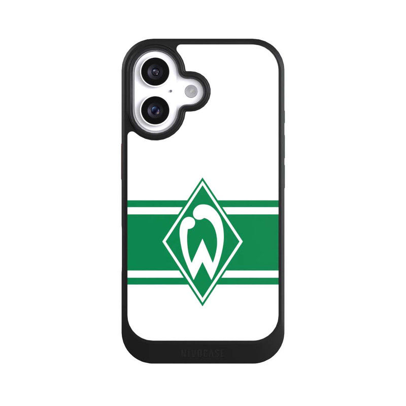 iPhone 16 NIVOcore Werder Stripes White