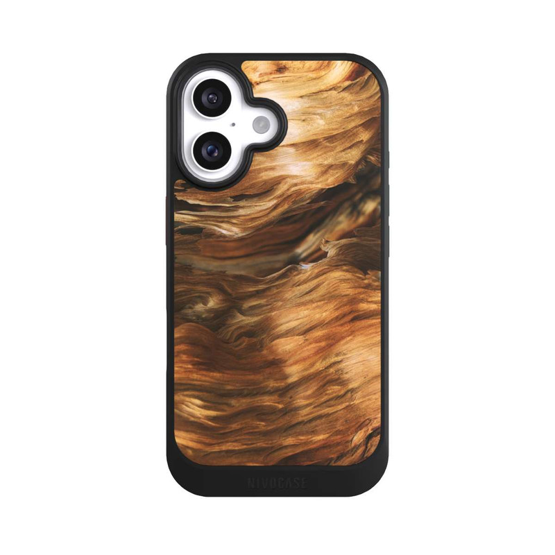 iPhone 16 NIVOcore Wurzelholzlook