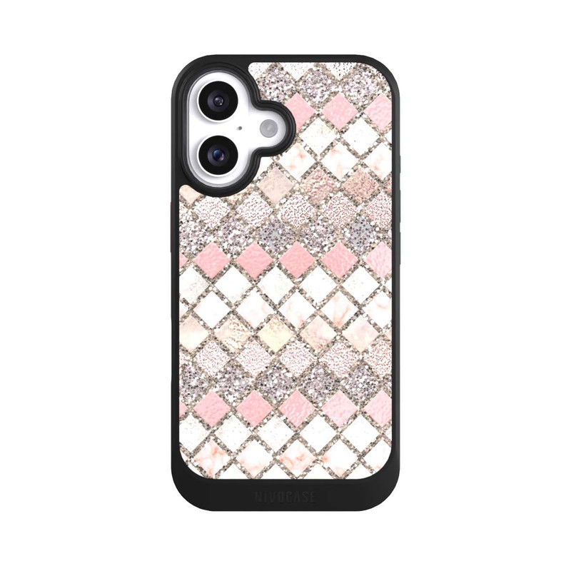 iPhone 16 NIVOcore Mosaik Glitzerlook