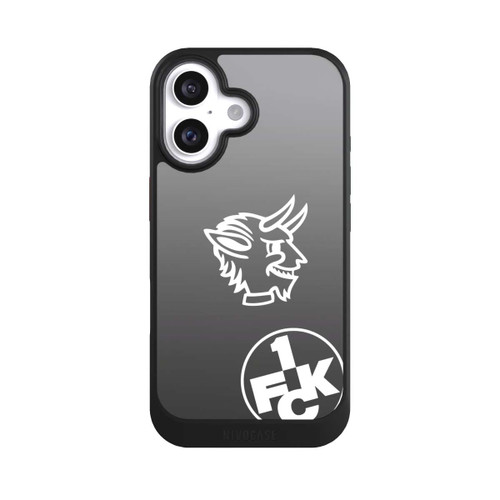 Apple iPhone 16 NIVOcore Teufelskopf FCK auf Schwarz