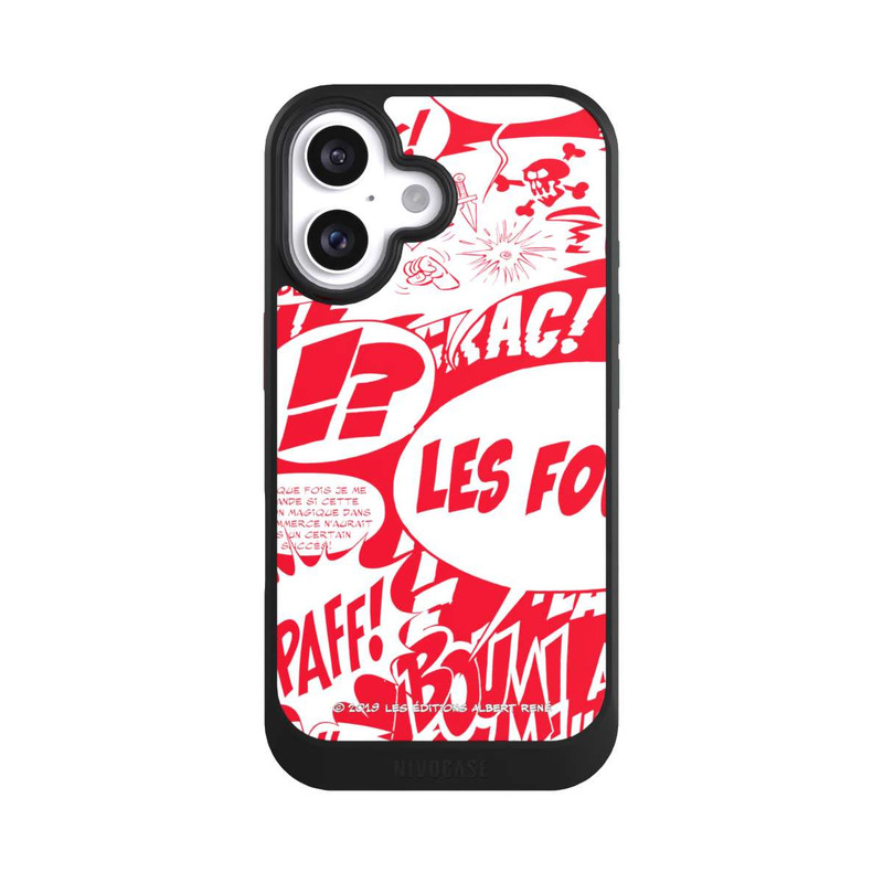 iPhone 16 NIVOcore Sprechblasen Asterix Rot