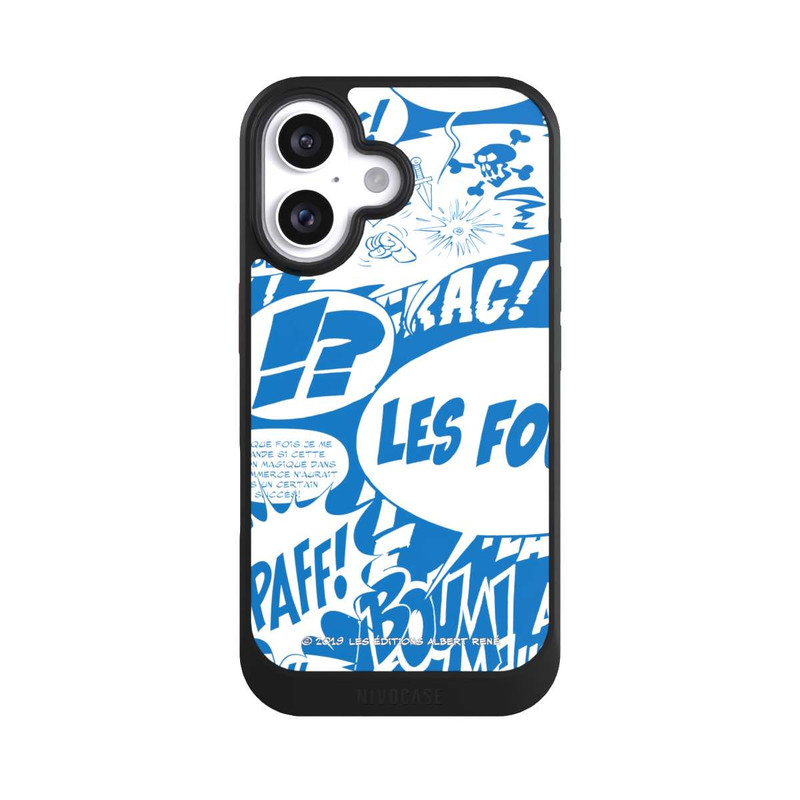 iPhone 16 NIVOcore Sprechblasen Asterix Blau