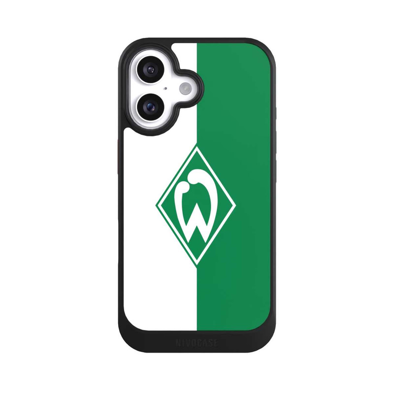 iPhone 16 NIVOcore Weiß-Grün - Werder Bremen