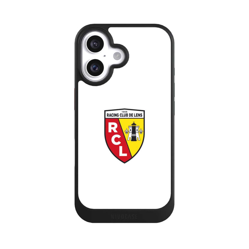 iPhone 16 NIVOcore RC Lens -Logo - Weiß