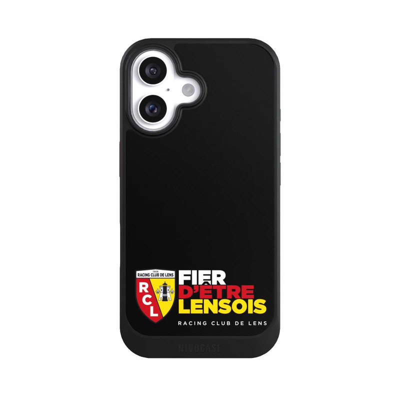 iPhone 16 NIVOcore RC Lens Logo Schwarz Unten