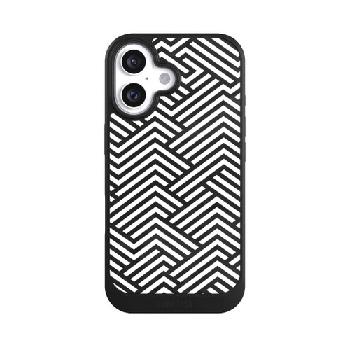 Apple iPhone 16 NIVOcore Schwarz und Weiß ZigZag