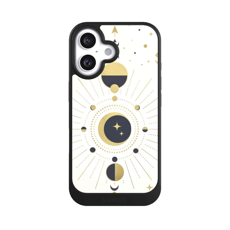 iPhone 16 NIVOcore Abstrakter Rose-Gold-Look