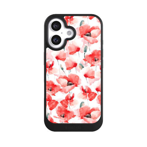 Apple iPhone 16 NIVOcore Mohnblumen Muster
